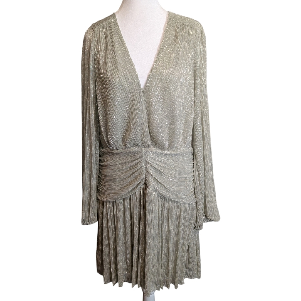 Banana Republic Metallic‎ Gold Cocktail Dress Size 12 Tall